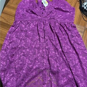 NWT Torrid purple lace babydoll nightie size 3